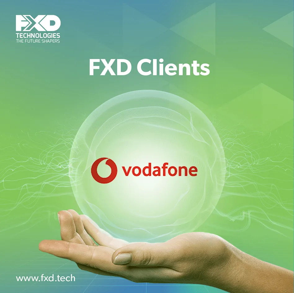 FXD Clients showcase featuring Vodafone